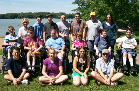 Group photo of Courage Campers.