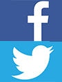 Facebook and Twitter logo