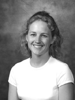 Photo portrait of 2001 DO-IT staff mentor Tracy Jirikowic