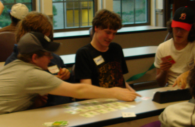 Students participate in a STEM learning activity