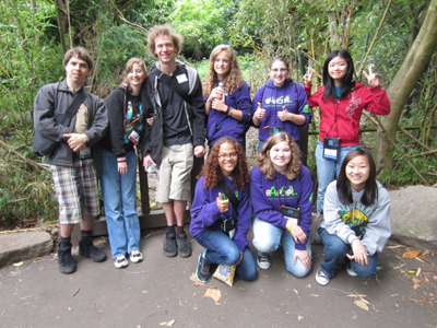 Group photo of DO-IT Scholars and Interns at the Woodland Park Zoo