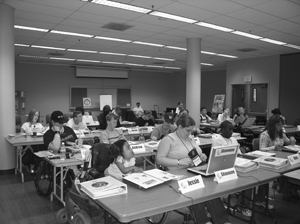Phase two DO-IT Scholars in the computer lab. Photo of Phase two DO-IT Scholars in the computer lab.