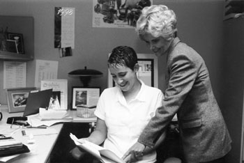 Photo of editors Sheryl Burgstahler and Julie Smallman