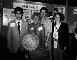 Photo of Zachary, Sheryl, Darin, Julie at NSF Award Ceremony