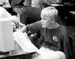 Erofei at the computer Photo of Erofei at the computer