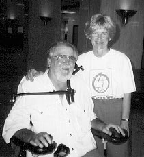 DO-IT director Sheryl Burgstahler and Robert Photo of DO-IT director Sheryl Burgstahler and Robert