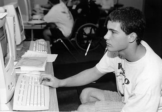 Todd works on his Summer Study project Photo of Todd works on his Summer Study project