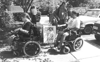 Photo of people in wheelchairs