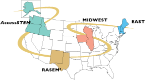 NSF Regional Alliances Map NSF Regional Alliances Map