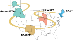 NSF  Regional Alliances Map