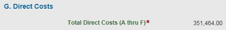 section g direct costs