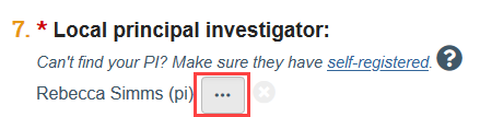 screenshot of the ellipsis button