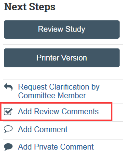 add review comments button
