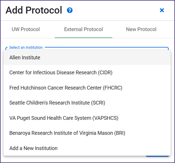 add external protocol list