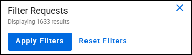 apply filters and reset filters buttons