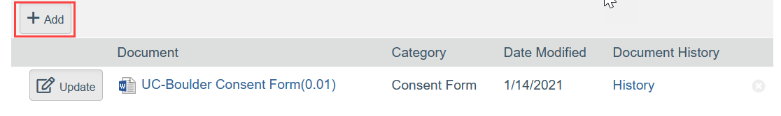 screenshot of adding a new document