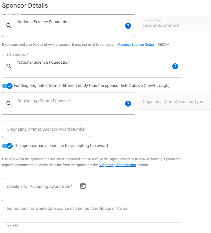 A S R General Information Sponsor Details