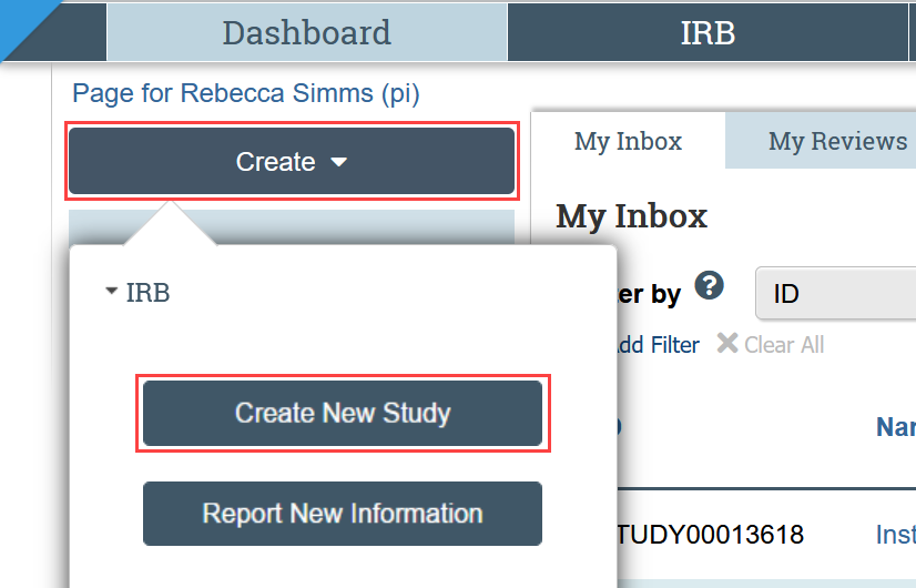 create new study