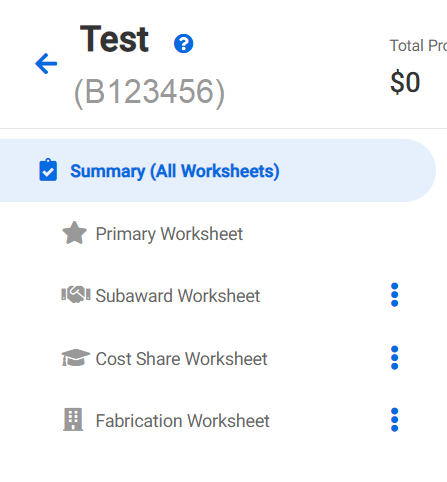 Types of SAGE Worksheets