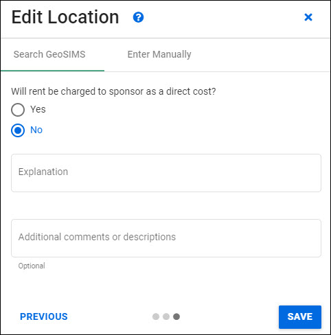 location rent and comments