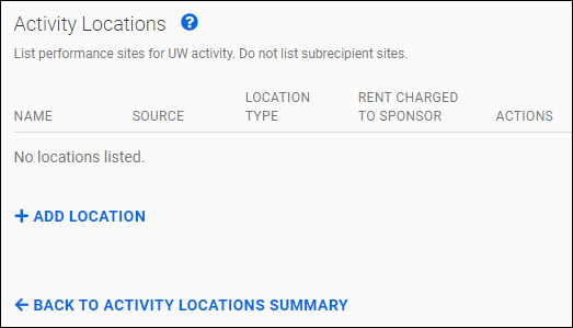 add an activity location dialog