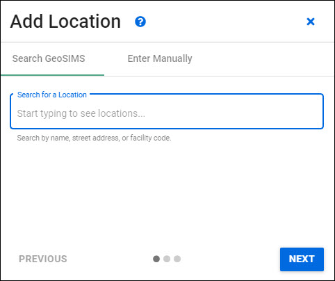 add an activity location search