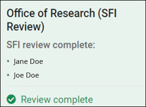 s f i node after disclosure review