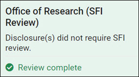 s f i node when no review required