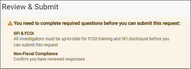 advance review and submit validations