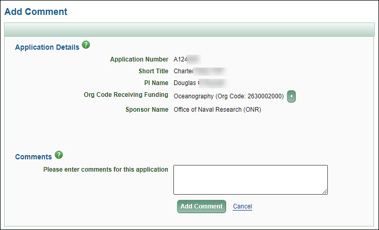 approvals add comment dialog