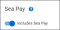 worksheet setting for sea pay