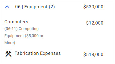 fabrication worksheet entry on summary