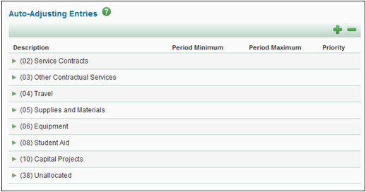 initial auto-adjusting dialog for choosing object code