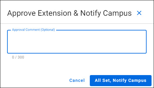 advance budget request approve dialog
