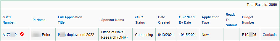 E G C 1 advanced search results list