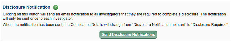 E G C one disclosure notification section