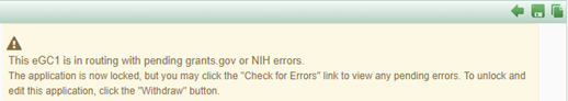 example of warning message
