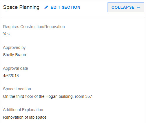 space planning summary