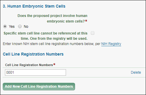 Human Embryonic Stem Cells section