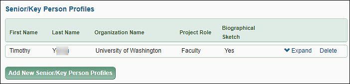 key personnel profiles