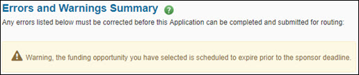 grant runner opportunity expiration warning