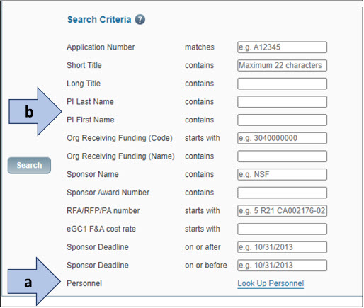 free form search in SPAERC