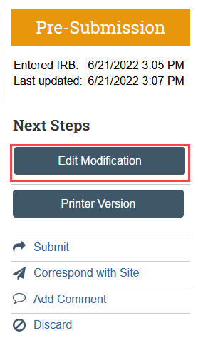 screenshot of the edit modification button in Zipline