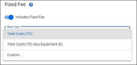 fixed fee base choices