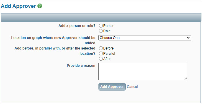 add approver dialog